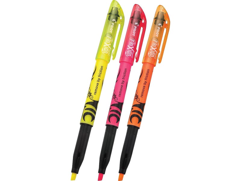 Pilot FriXion Light Pastel Erasable Highlighters, Chisel Tip, Pack of 3, Assorted Colors Aesthetic Highlighters - Ideal for School, Journaling, and Office Use - Image 2